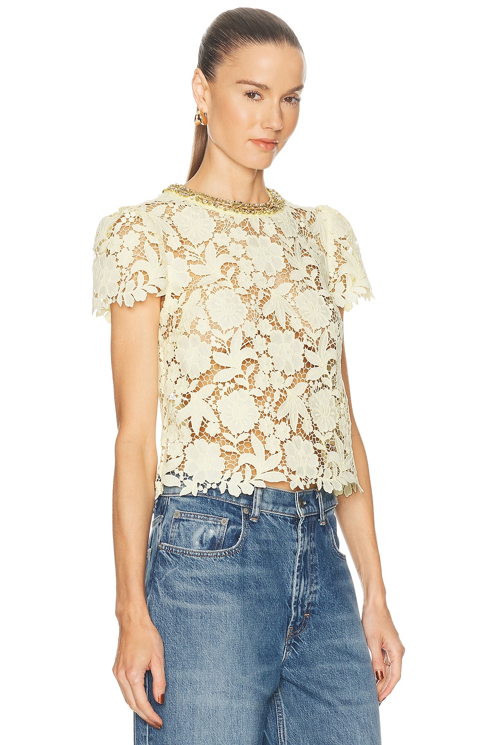 Yellow Lace Top - thumbnail 3