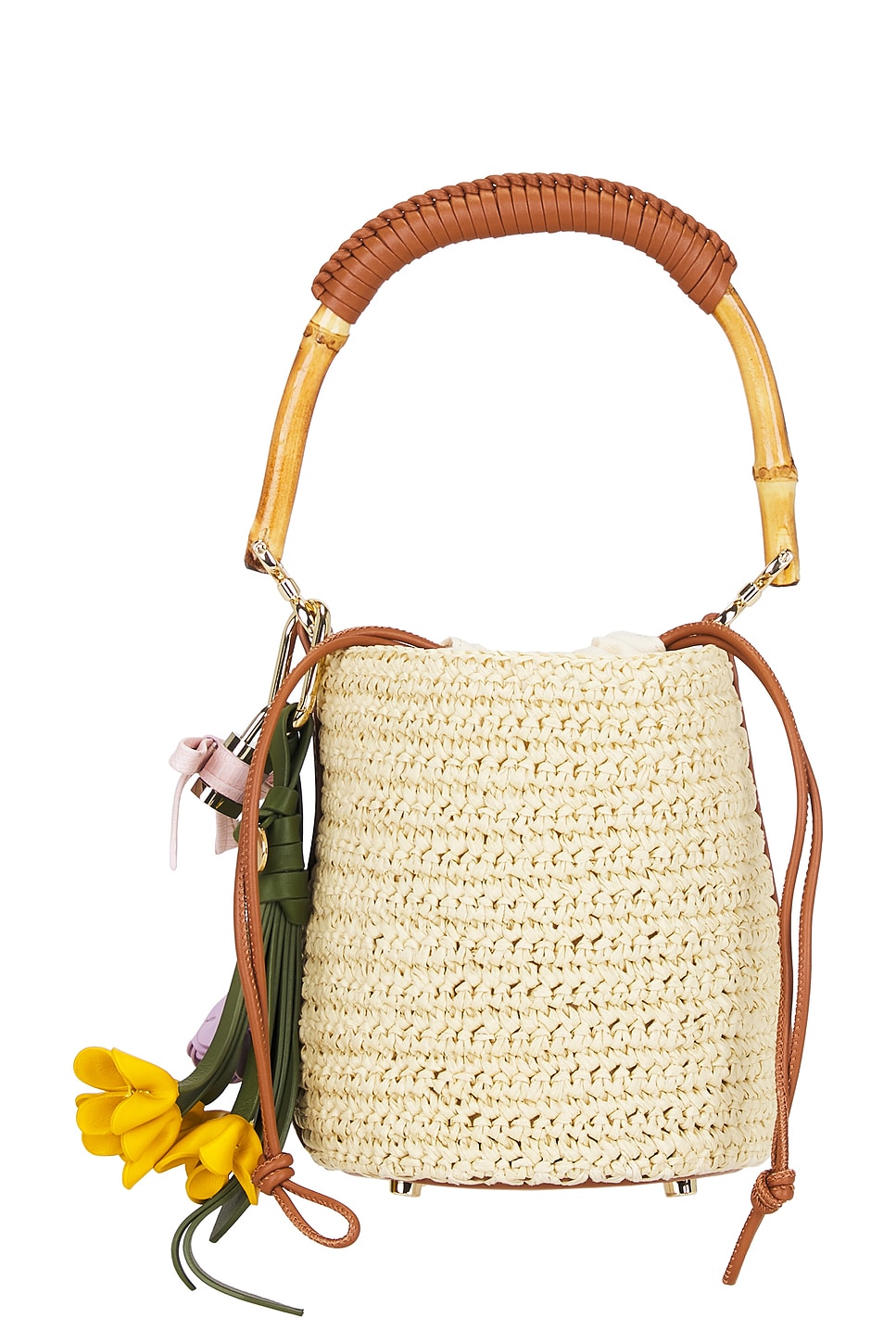 Soft Raffia Bucket Bag