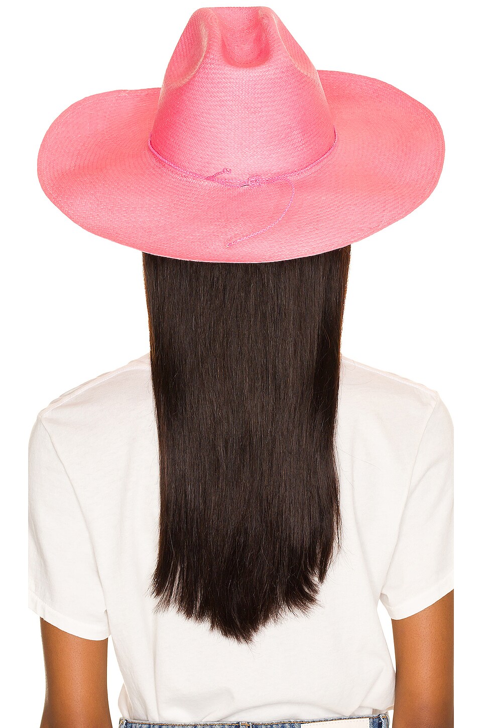 SENSI STUDIO Long Brim Texa Hat in Pink