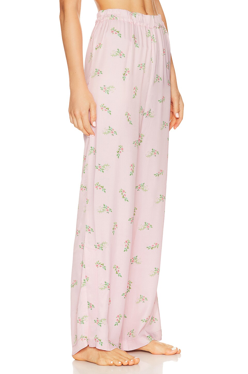 Sleeper Blossom Printed Pant in Pink