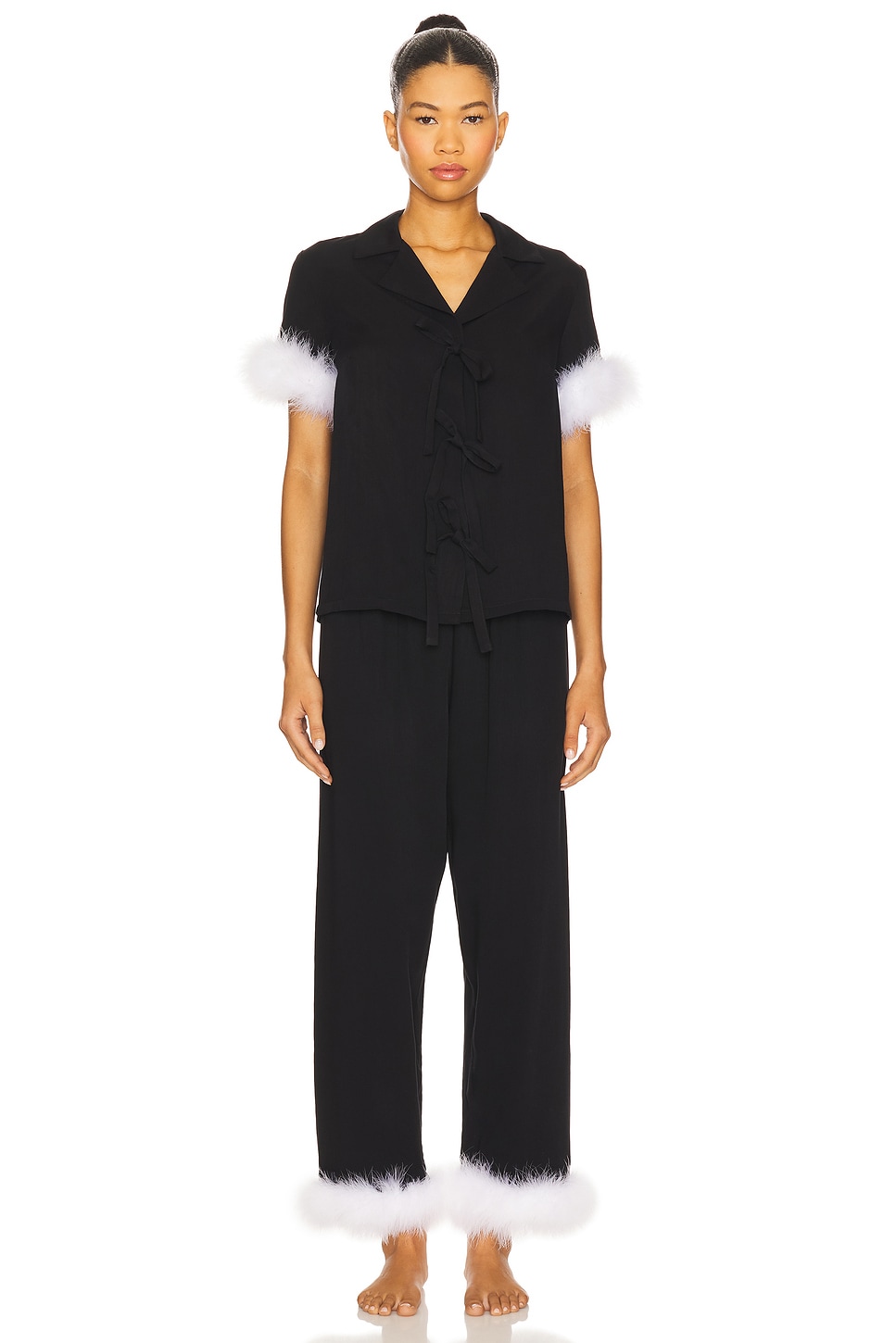 Sleeper Ponyo Pajama Set With Detachable Feathers in Black REVOLVE
