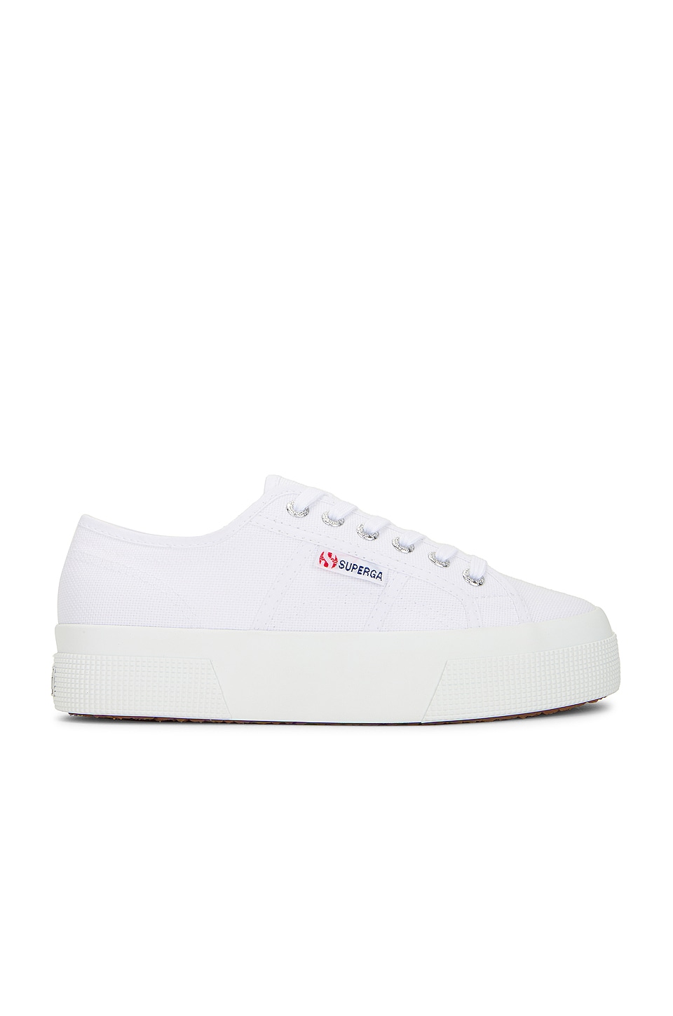 Image 1 of 2740 Mid Platform Sneaker in White