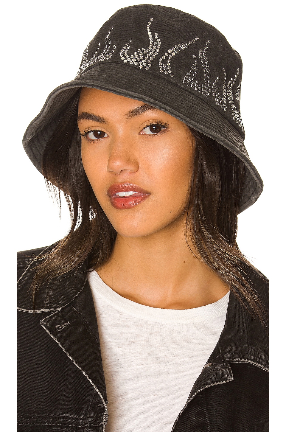 SER.O.YA Washed Denim Bucket Hat in 
