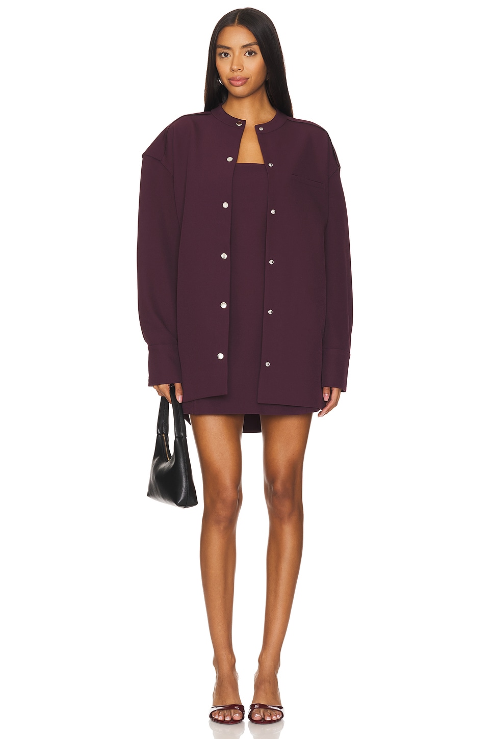 Poppi Heavy Crepe Strapless Mini Dress