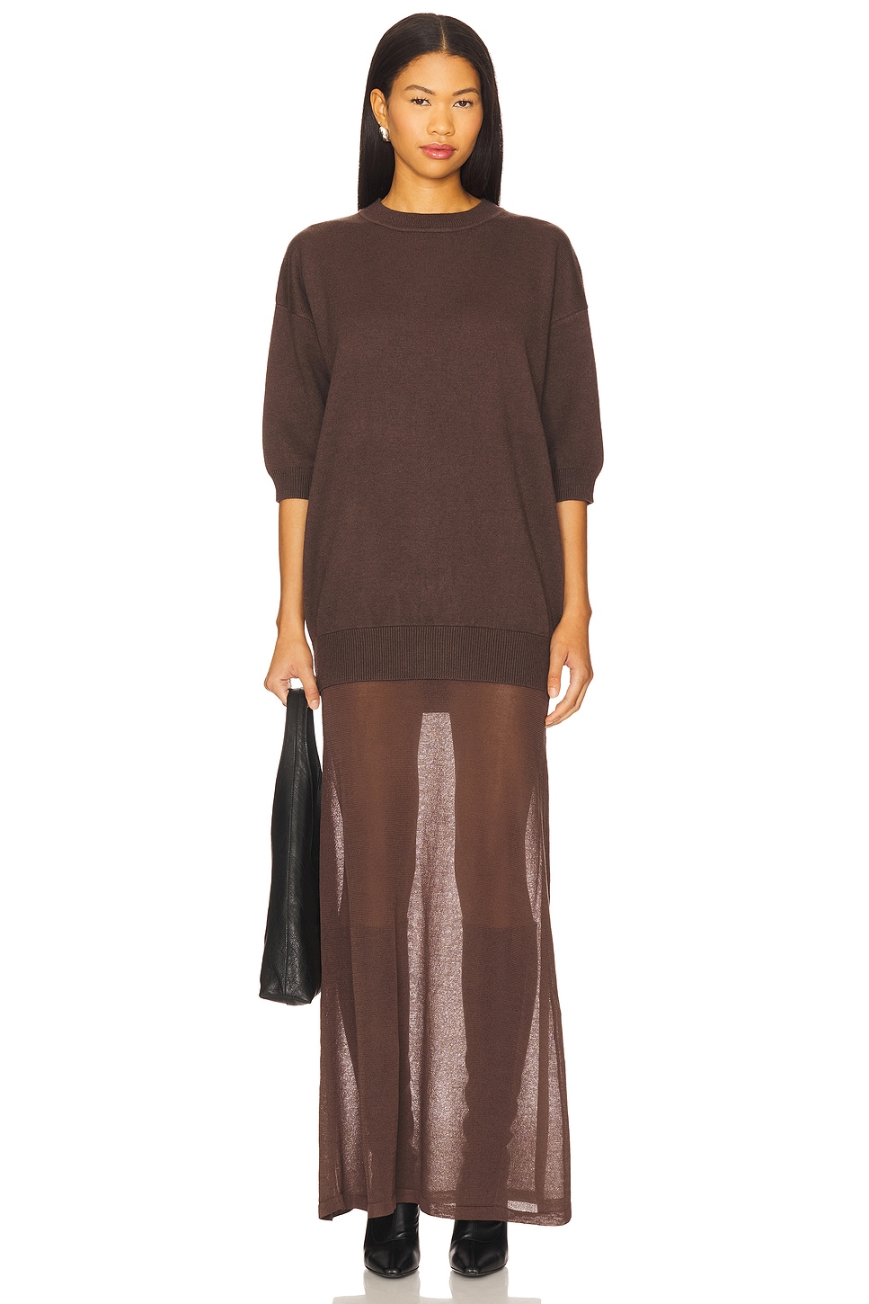 SEROYA Arwen Maxi Dress in Slate Brown | REVOLVE SEROYA Arwen Maxi Dress in Slate Brown | REVOLVE