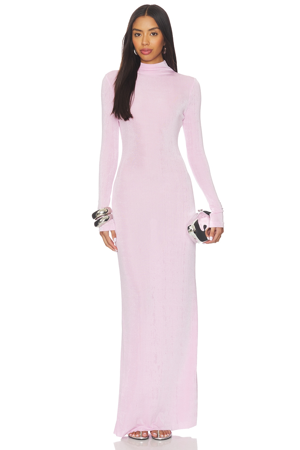 SEROYA Kim Maxi Dress in Dusty Pink | REVOLVE