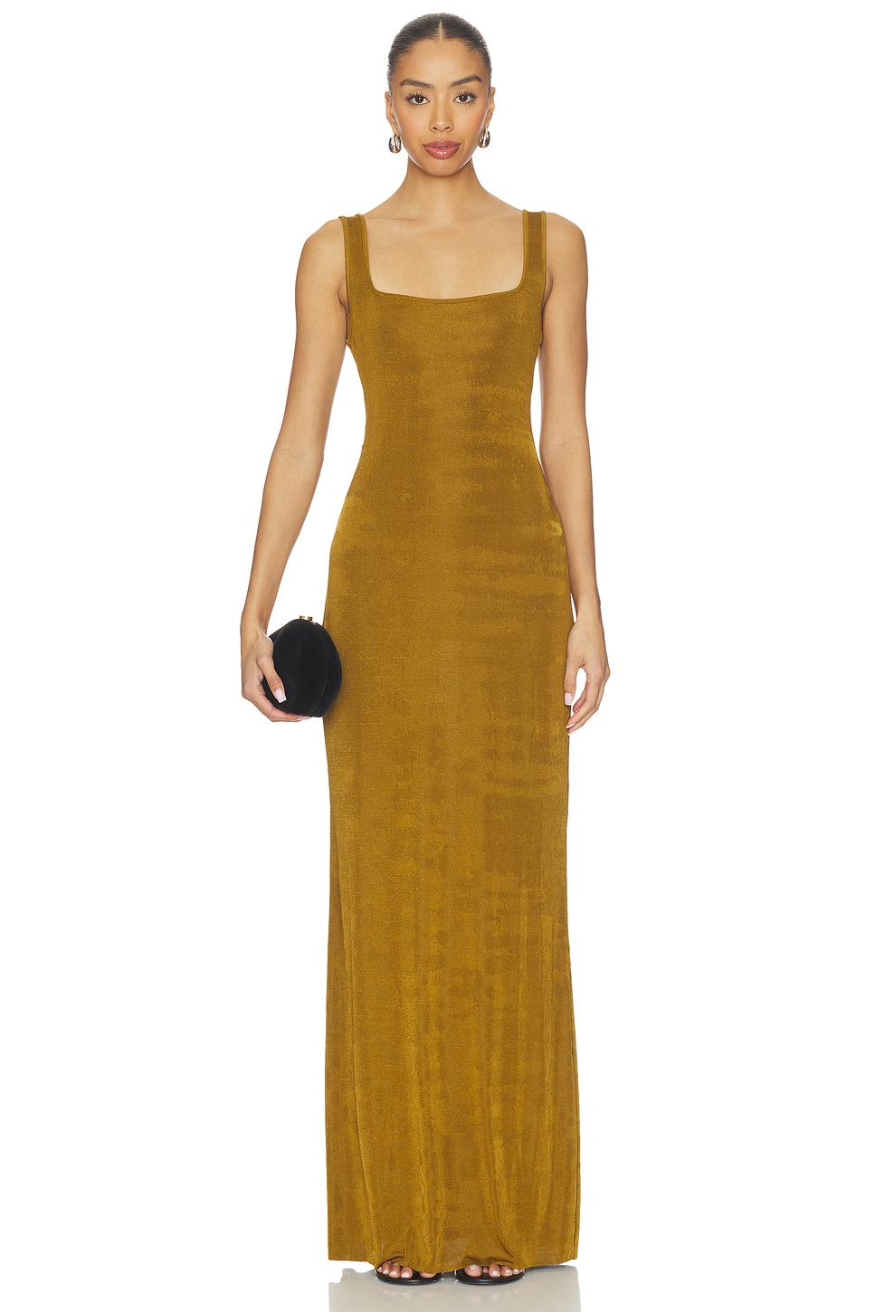 seroya gold dress Seroya Gio Mini Dress in Metallic Gold main image 1