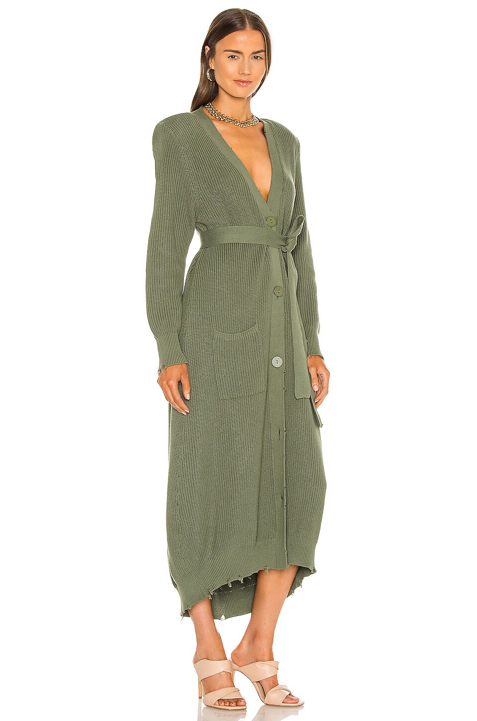 SER.O.YA Amanda Sweater Dress in Olive