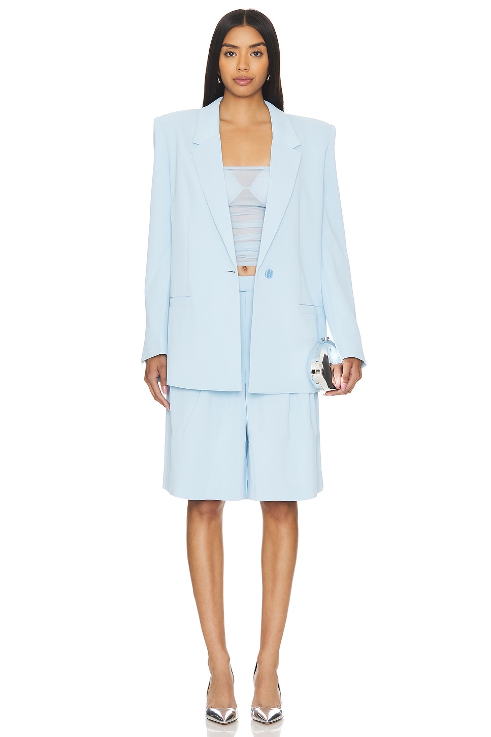 SEROYA Prudence Blazer in Powder Blue REVOLVE