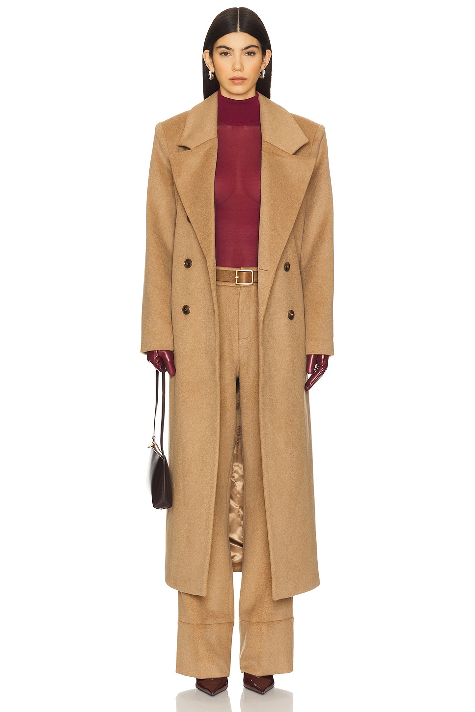 Leche Wool Coat - Thumbnail 1