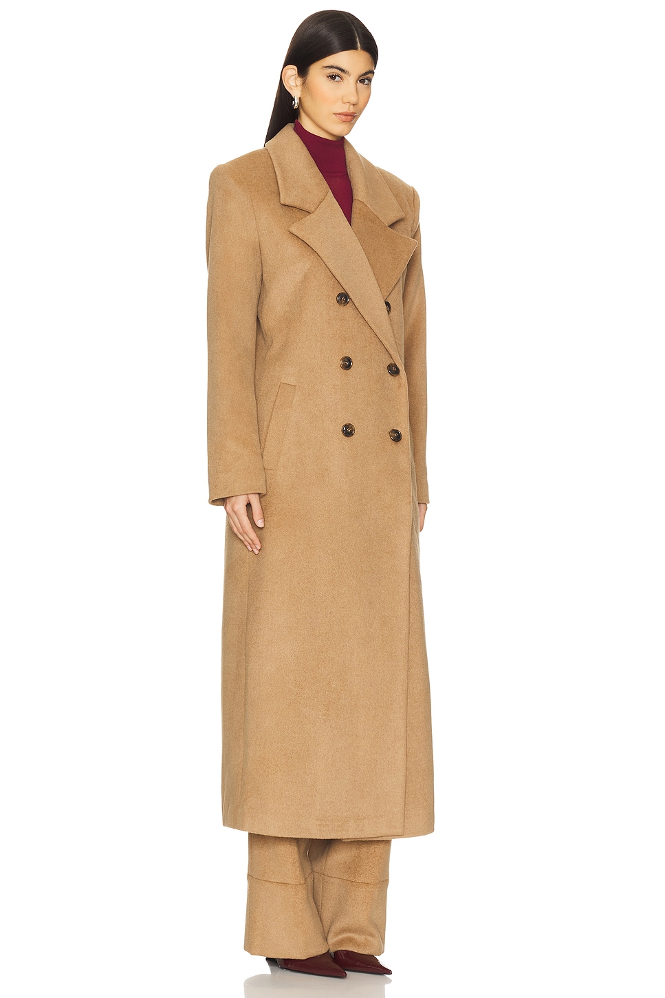 Leche Wool Coat - Thumbnail 3