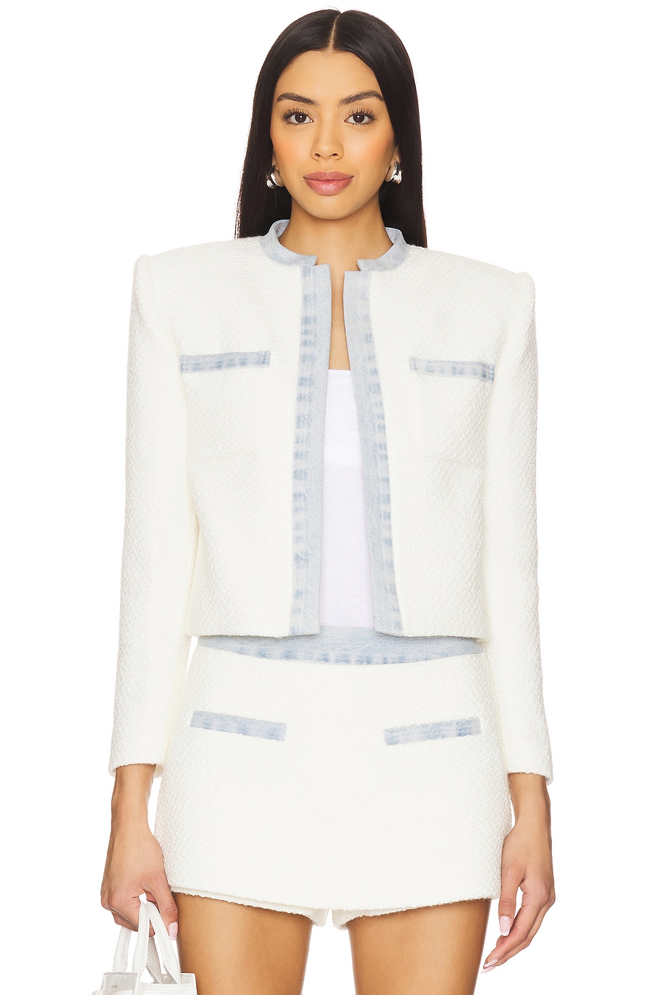 Felted Wool Jersey Long Blazer in Regenerative Wool | EILEEN