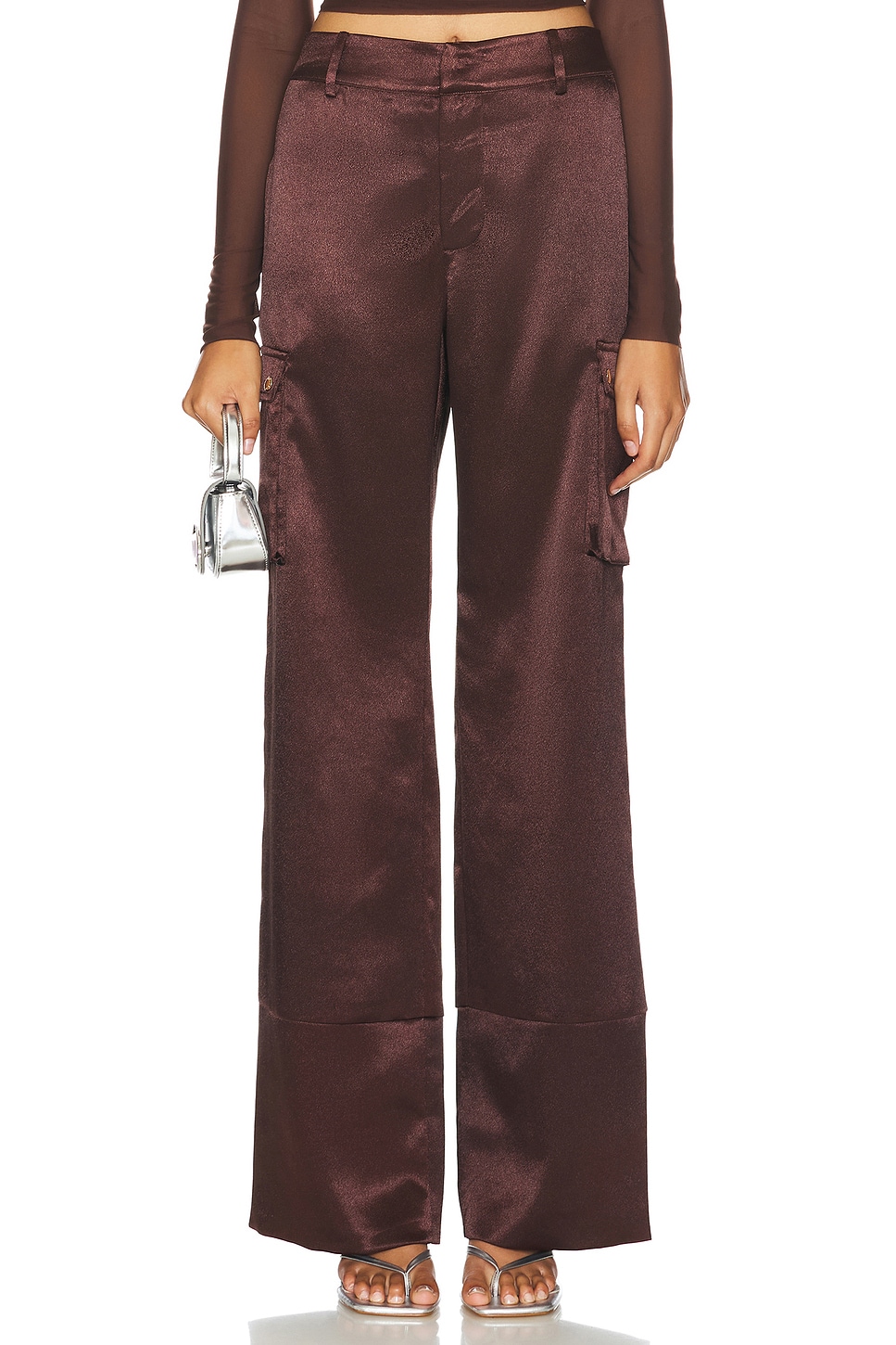 SER.O.YA Galia Satin Cargo Pant
