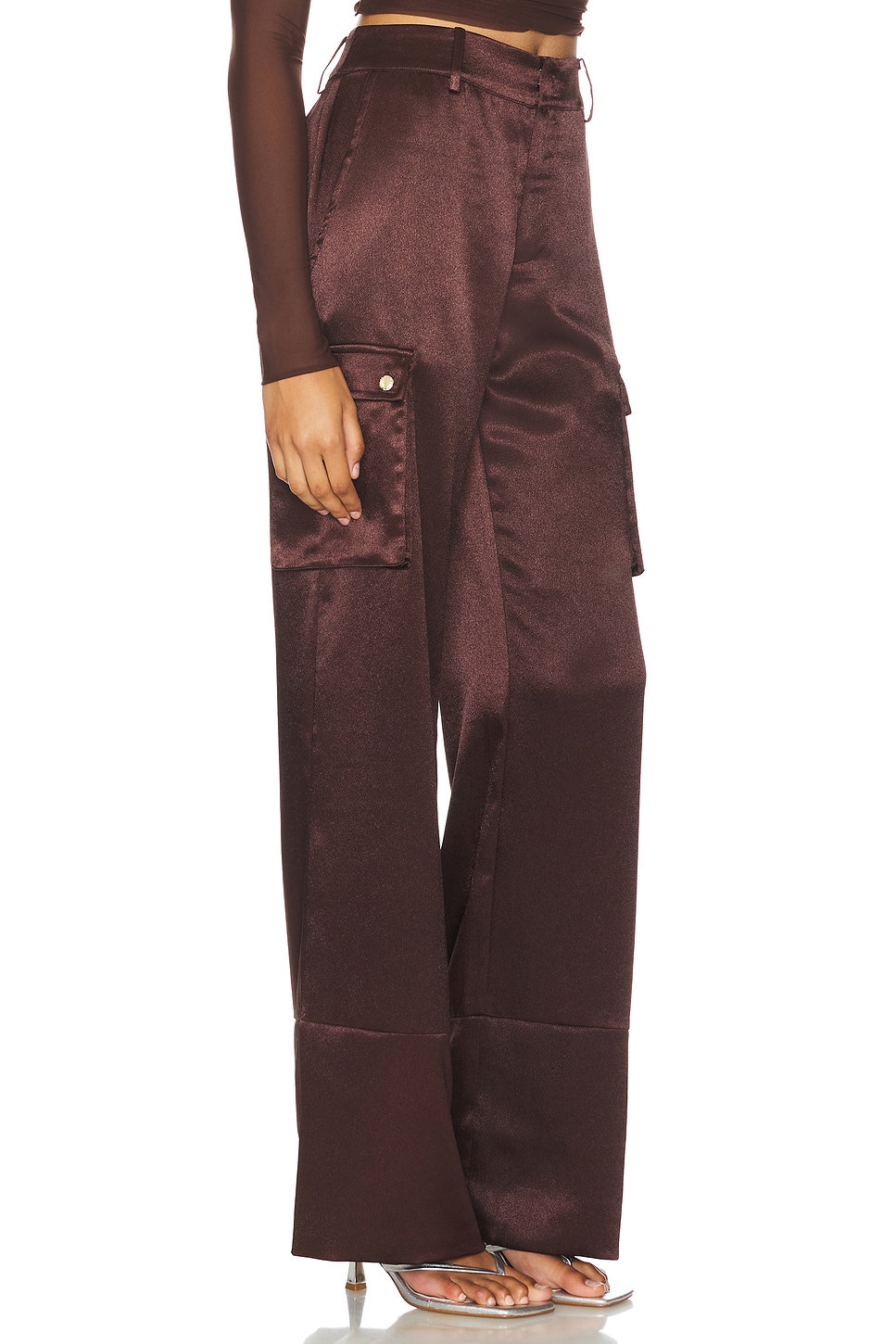 SER.O.YA Galia Satin Cargo Pant thumbnail