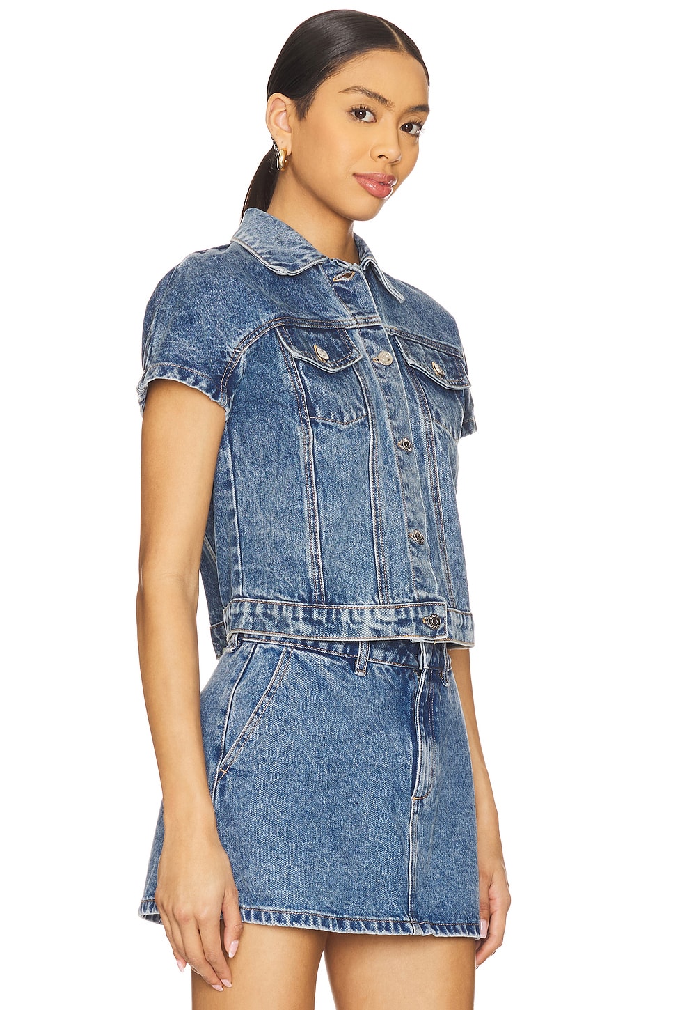 Magda Cap Sleeve Top - Thumbnail 3