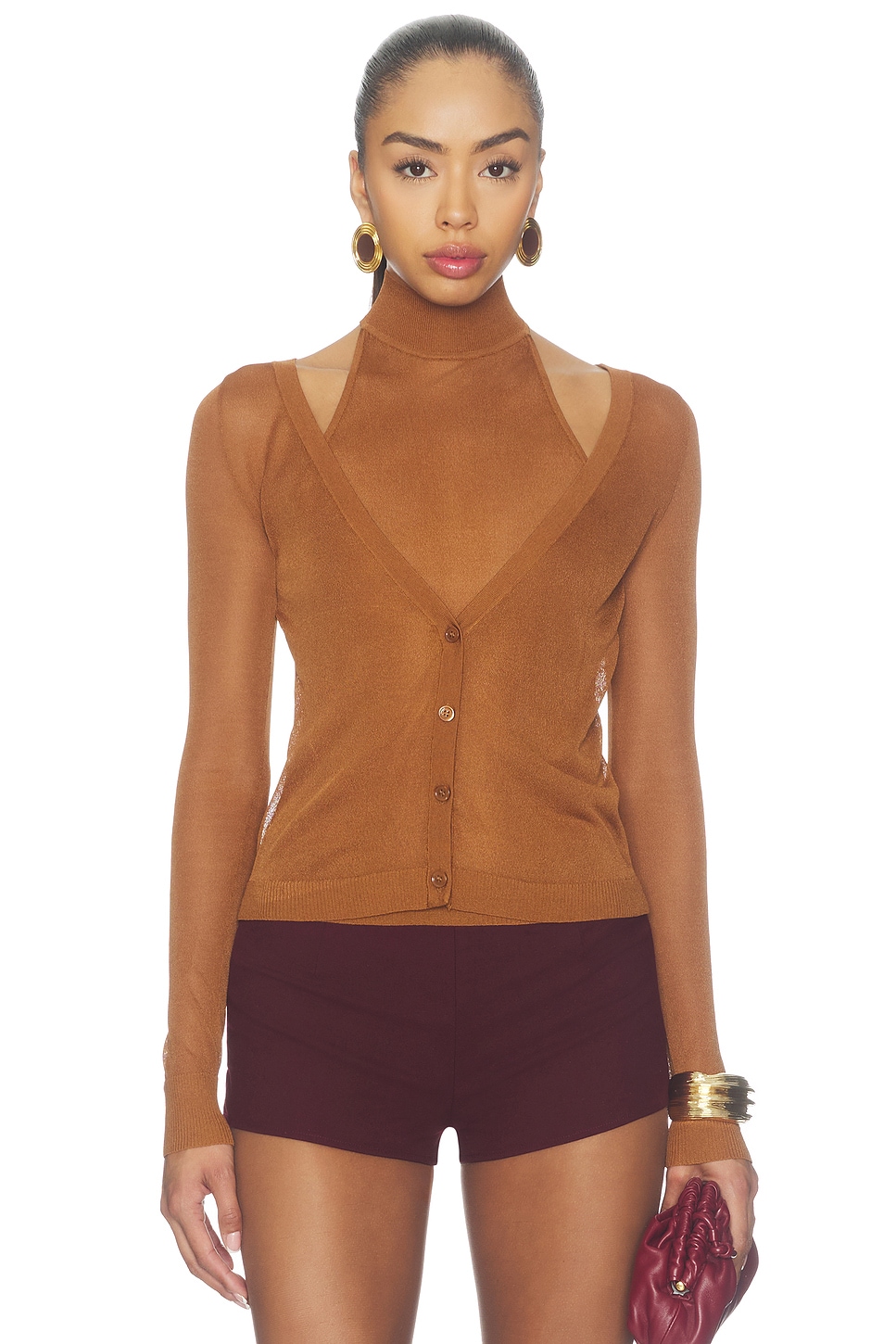 SER.O.YA Santana Knit Turtleneck Top