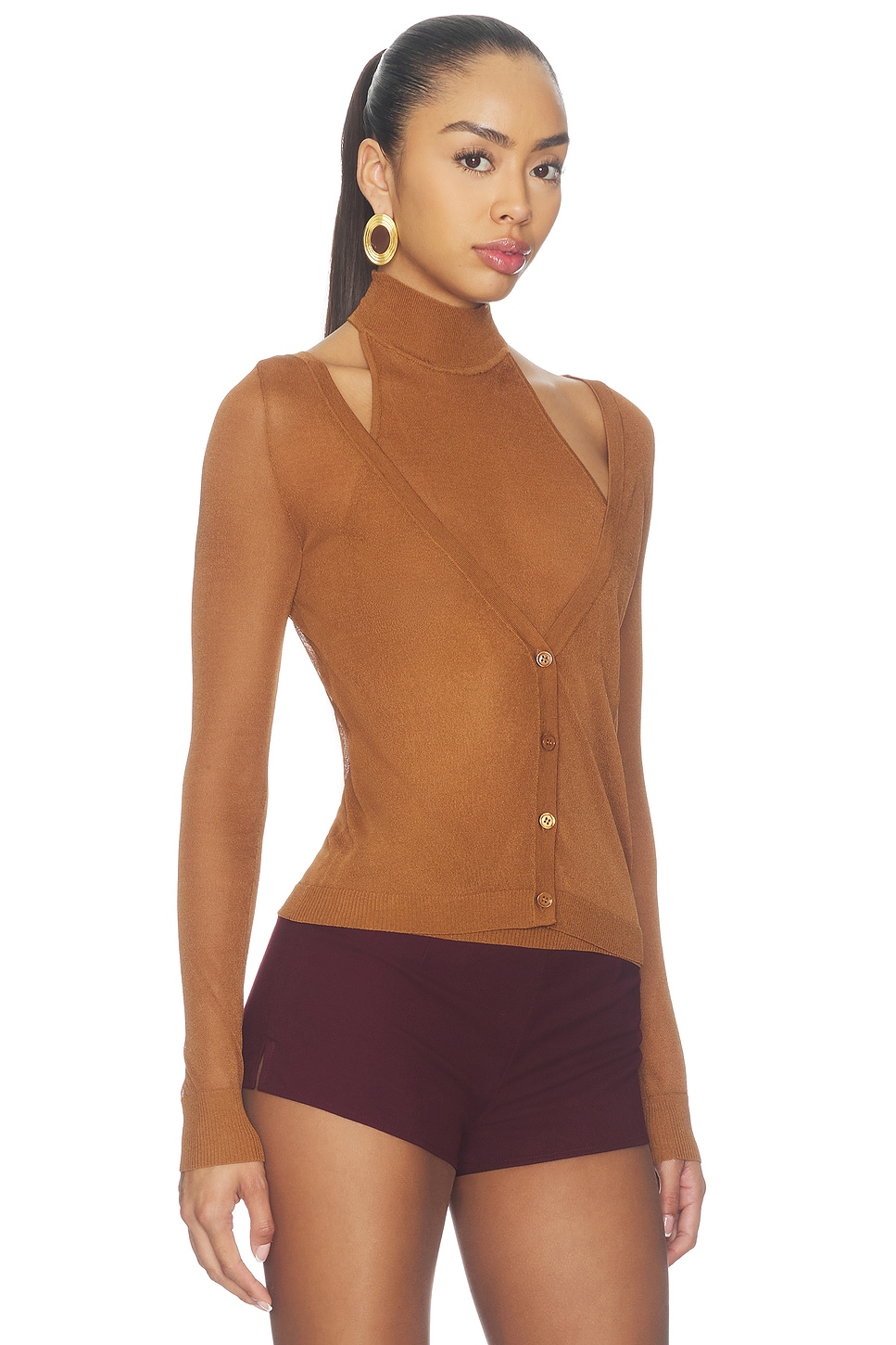 SER.O.YA Santana Knit Turtleneck Top
