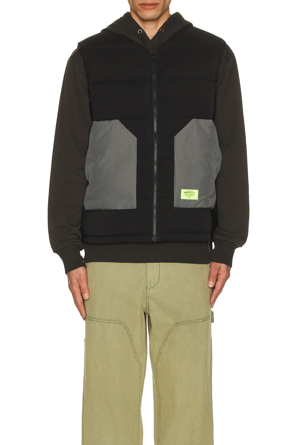 Contrast Puffer Vest - Thumbnail 2