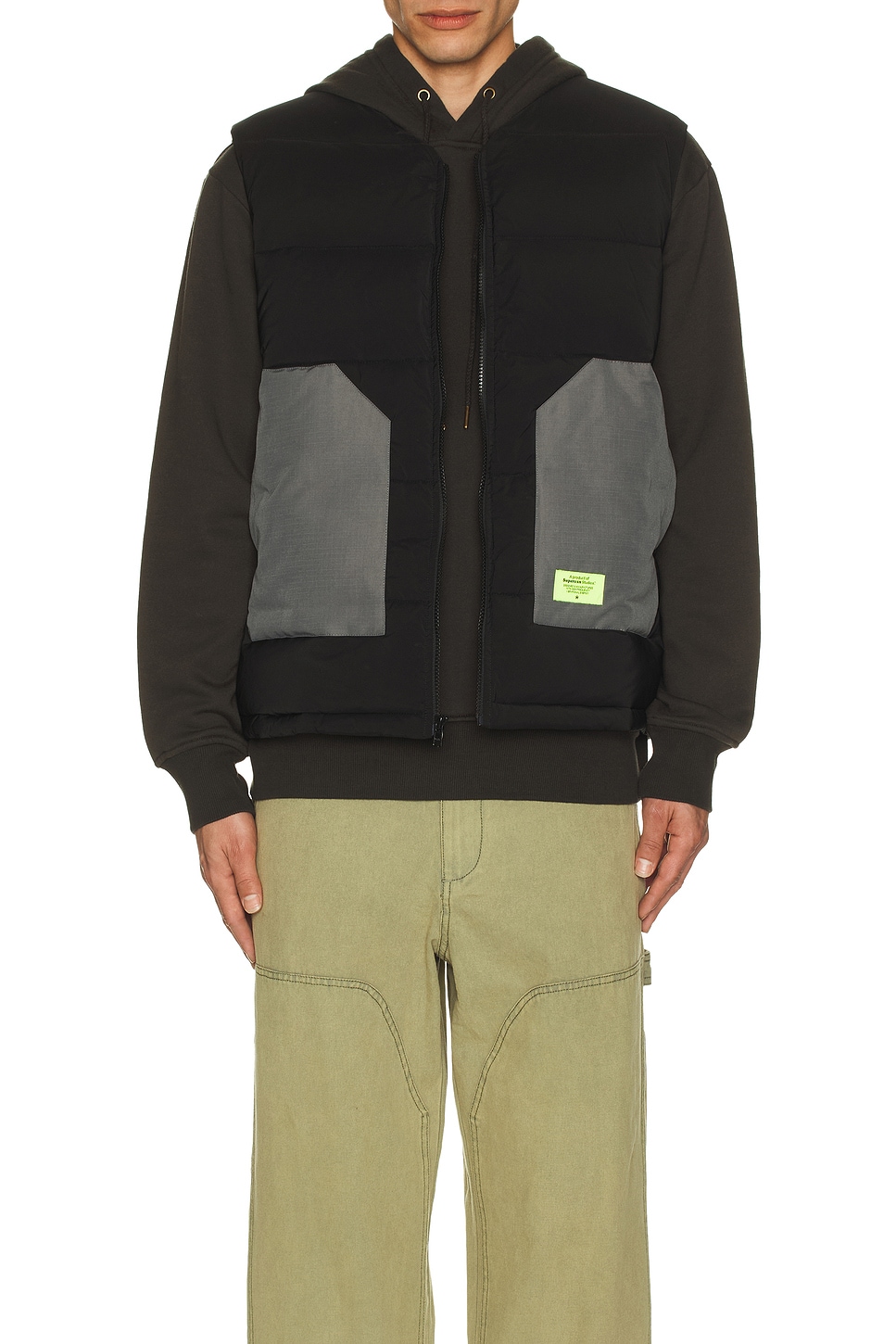 Contrast Puffer Vest