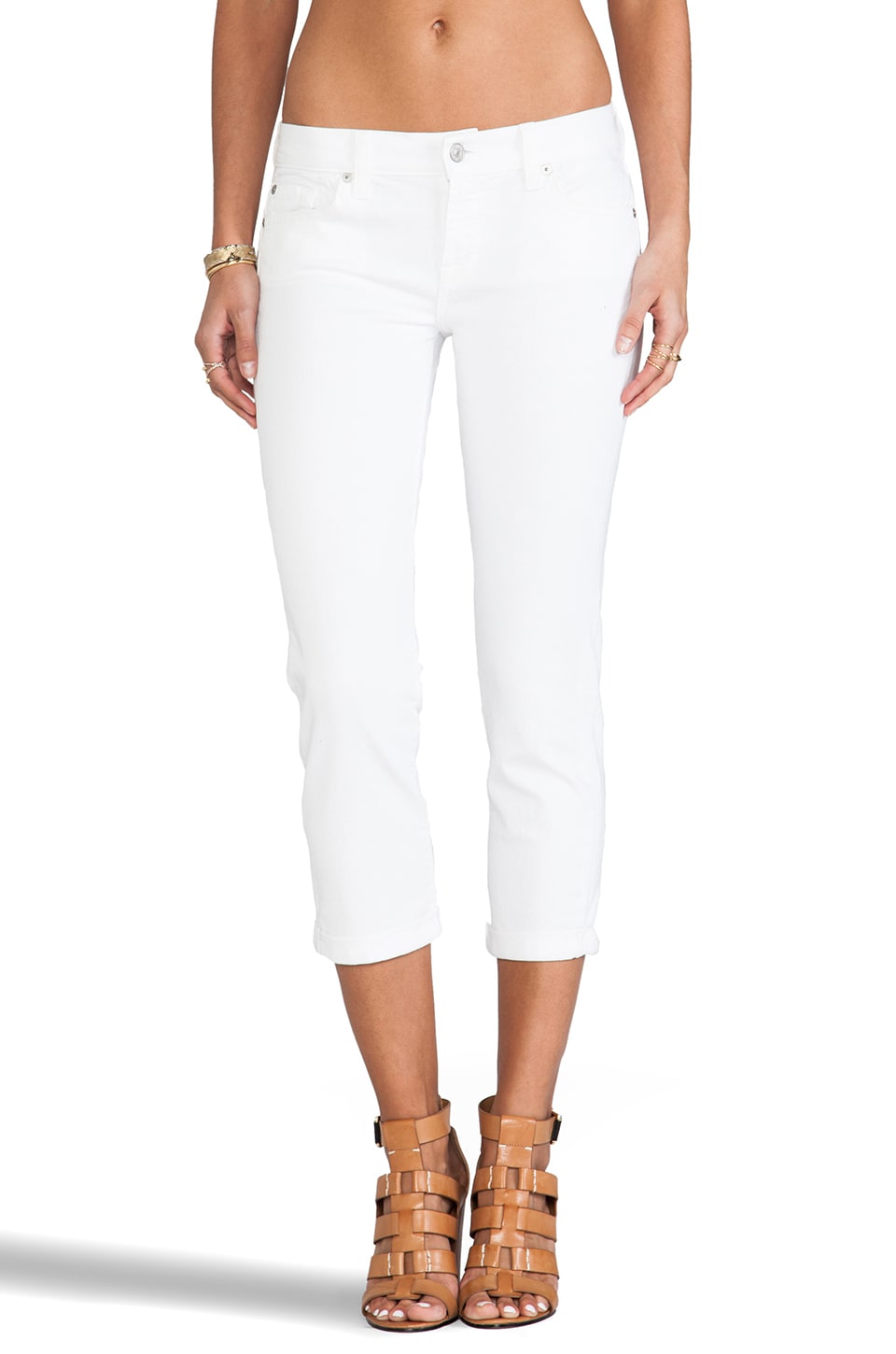7 for all mankind skinny crop and roll