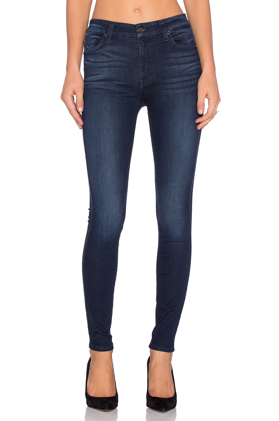 7 for all mankind mid rise skinny