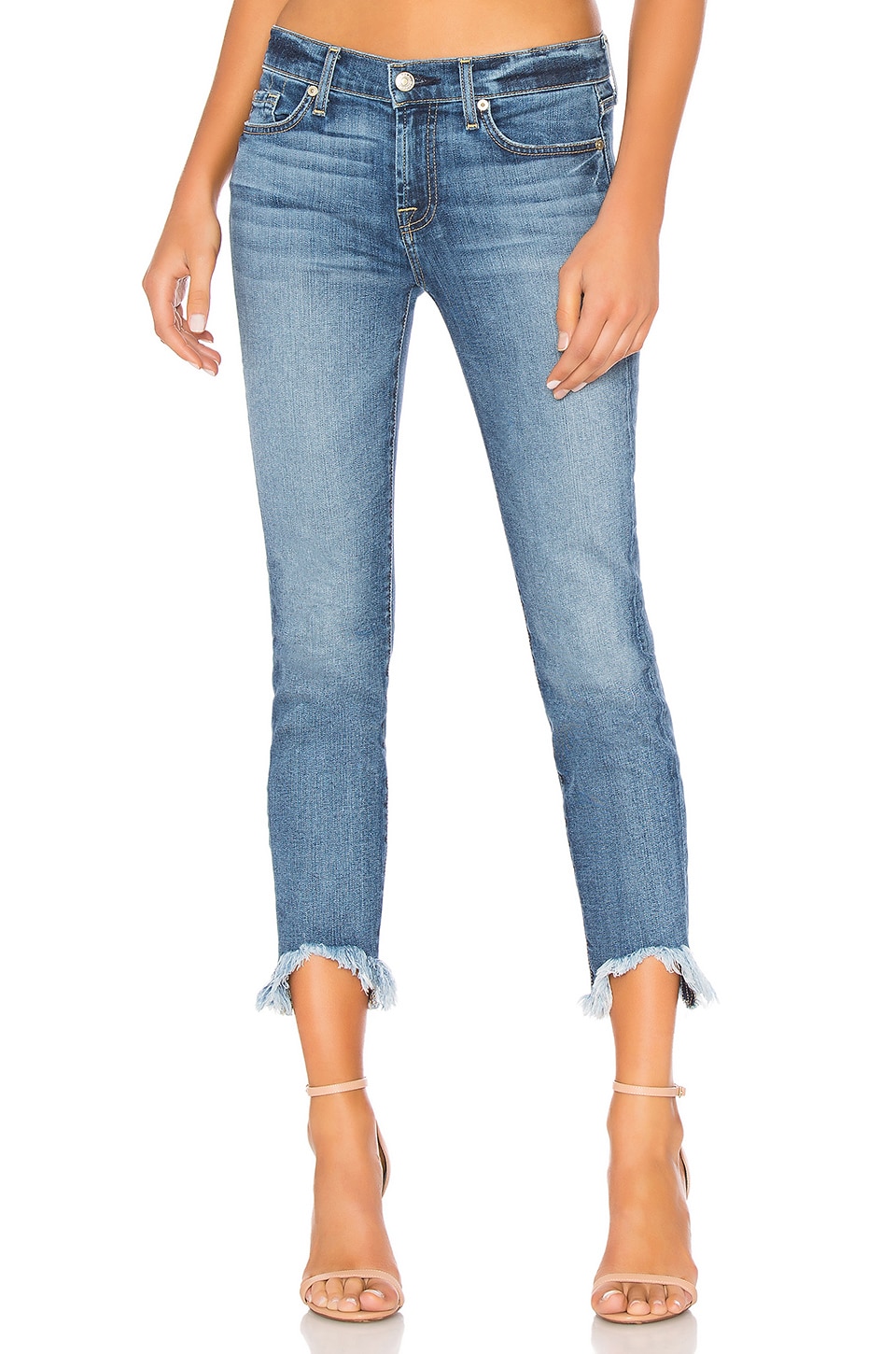 7 FOR ALL MANKIND ROXANNE ANKLE WITH WAVE HEM