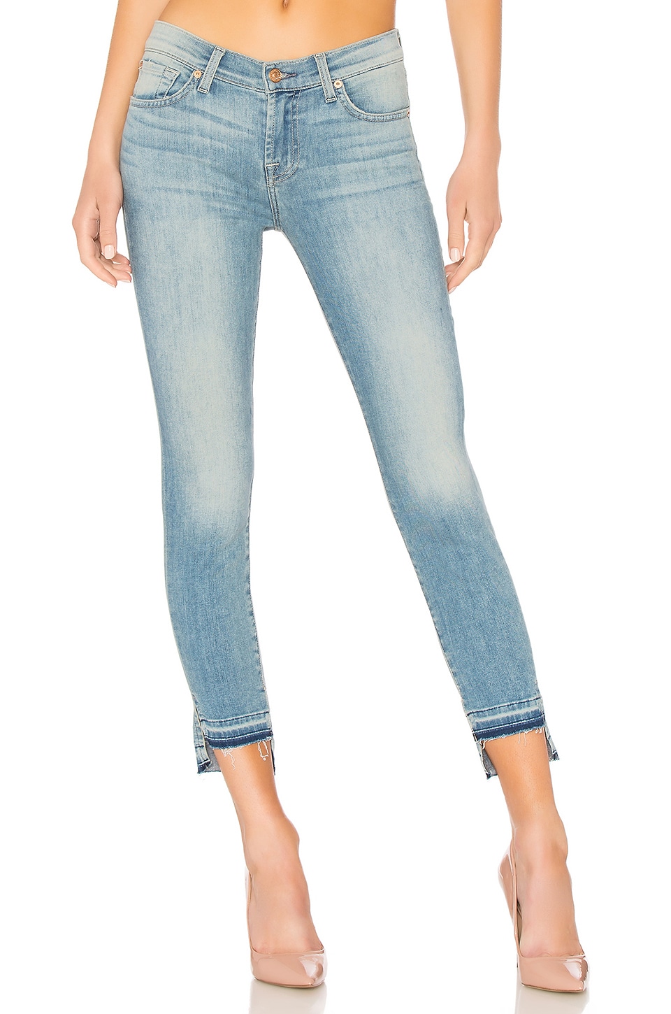 7 FOR ALL MANKIND THE ANKLE SKINNY WITH RELEASED STEP HEM