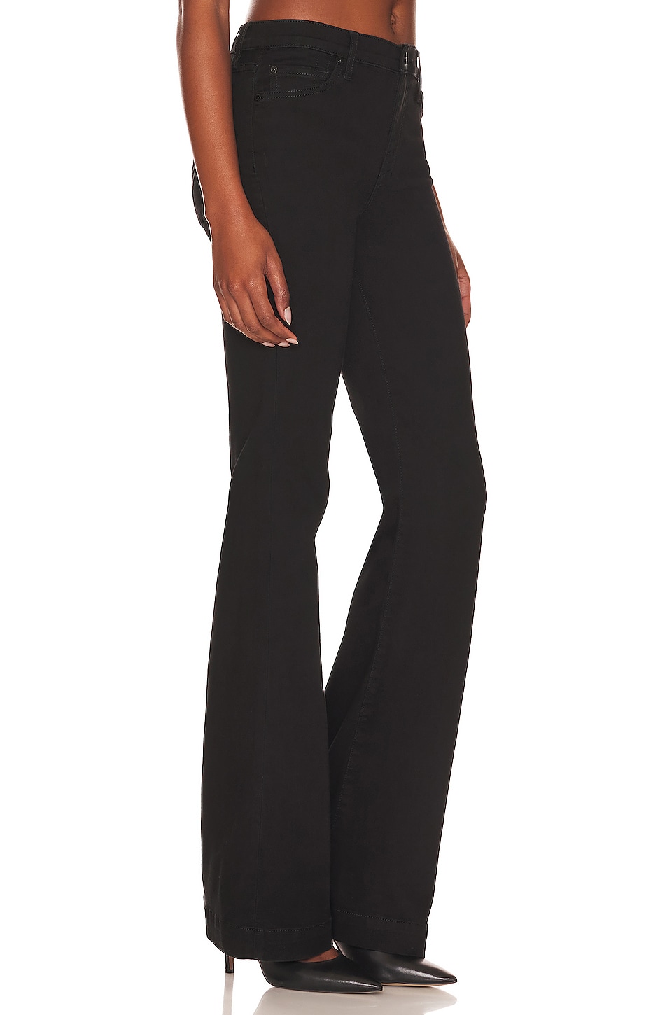 7 For All Mankind Dojo Flare in Eco Rinsed Black