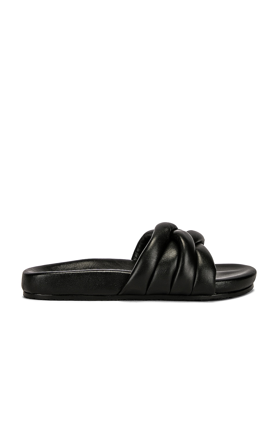 Seychelles Low Key Glow Up Sandal in Black Leather | REVOLVE