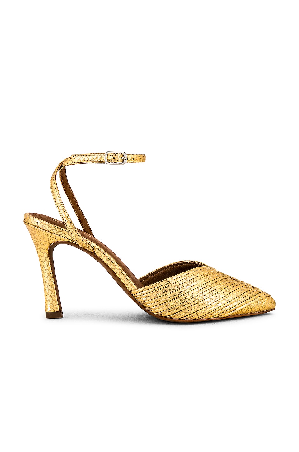 Celine Ankle Strap Heel - Gold – Haute & Rebellious