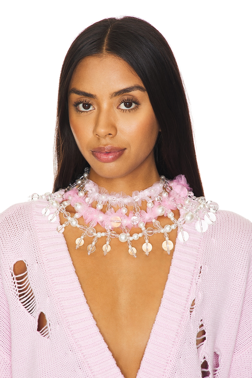 Collier Choker En Perles De Verre De Bohème Noir Et Rouge - Occasion Comme Neuf, Travail Artisanal