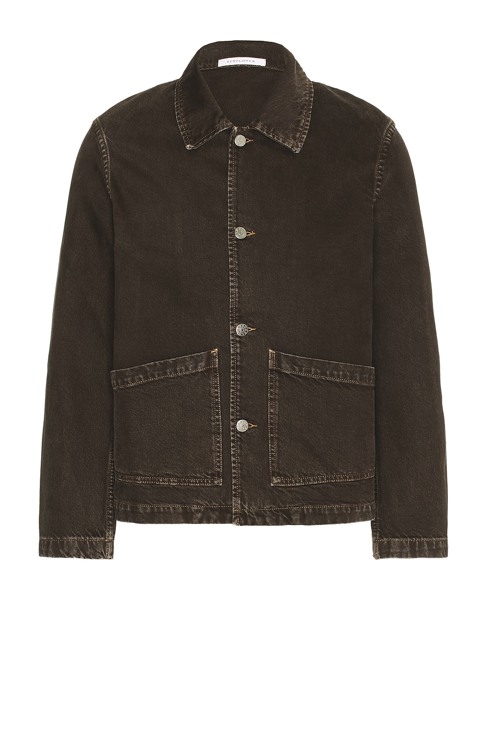 Sunflower デニムジャケット WORKER JACKET Sunflower Worker Jacket in Vintage Brown | REVOLVE