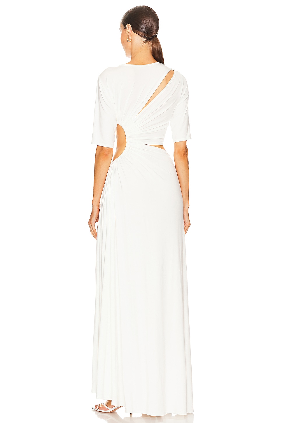 white christmas dresses Aylani Lace Cutout Maxi Dress • Shop American Threads Boutique White / L