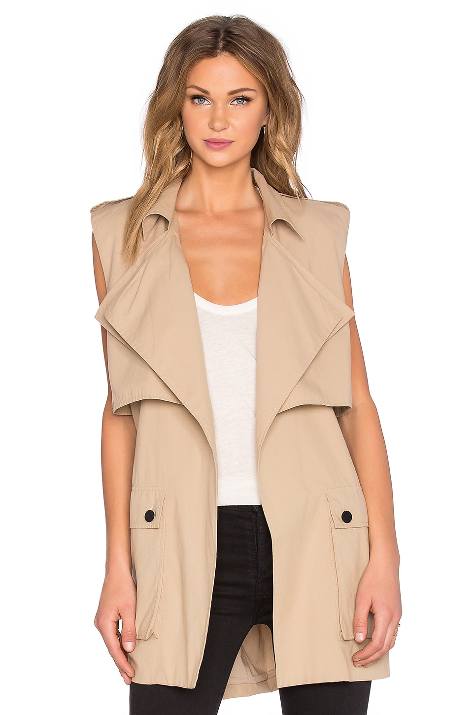 Shakuhachi Out Of Africa Sleeveless Trench in Stone Beige REVOLVE