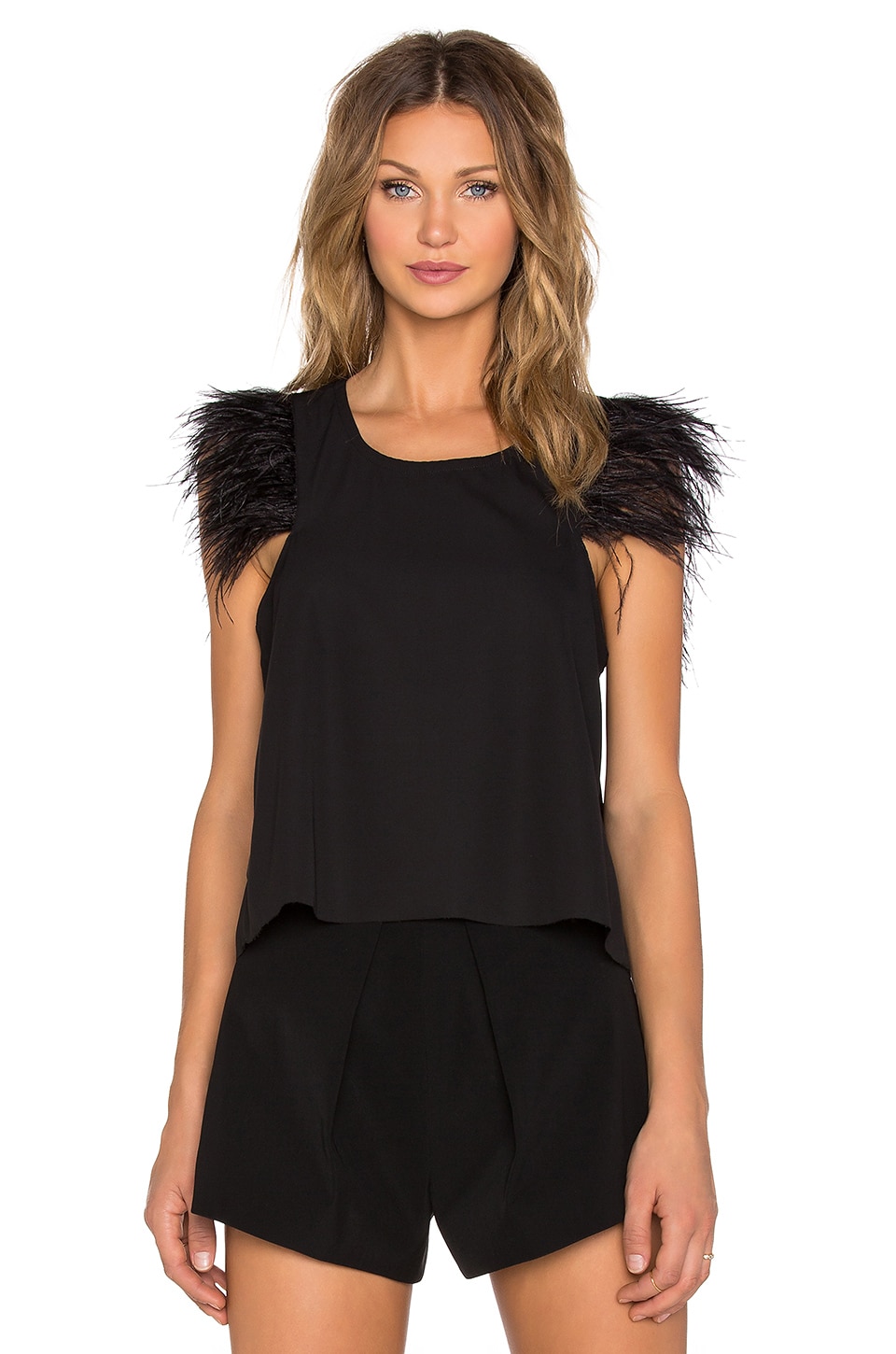 Shakuhachi Feather Down Shell Top in Black REVOLVE