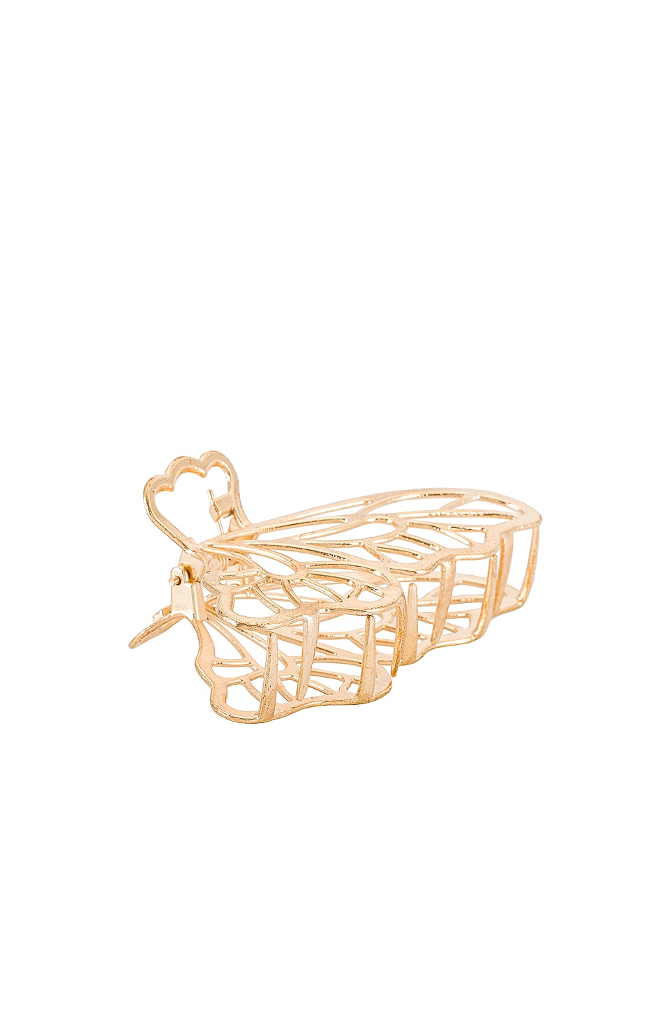 SHASHI Mariposa Hair Claw in Gold