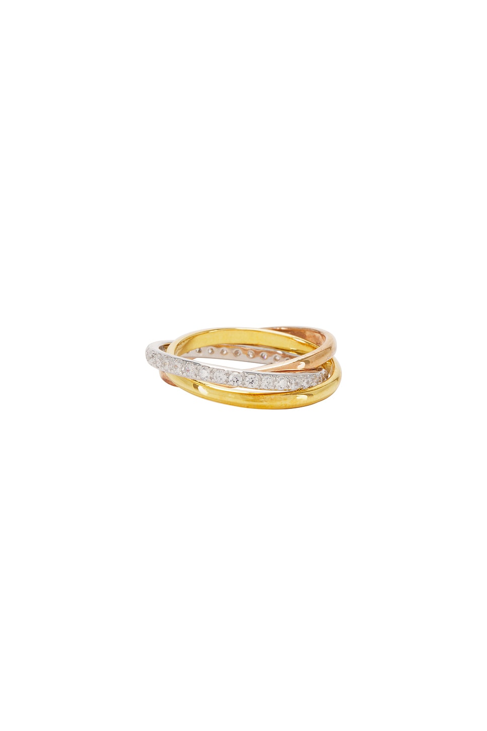 SHASHI シャシ 指輪 リング Vera Ring ゴールド Vera Ring | Gold Intertwined Ring by Shashi – SHOP SHASHI