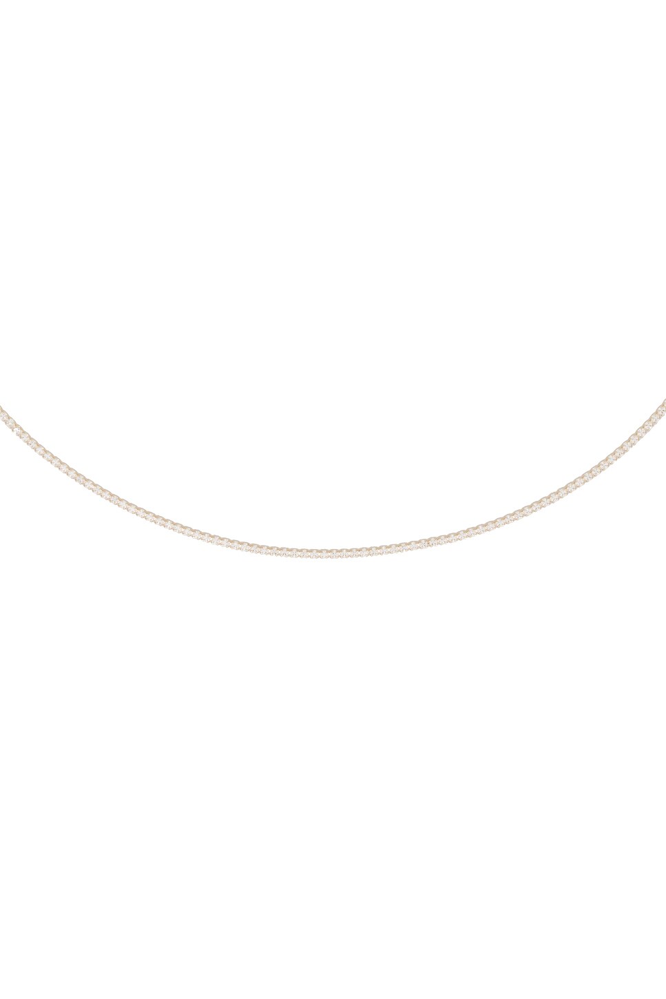 Micro Teeny Tiny Tennis Necklace