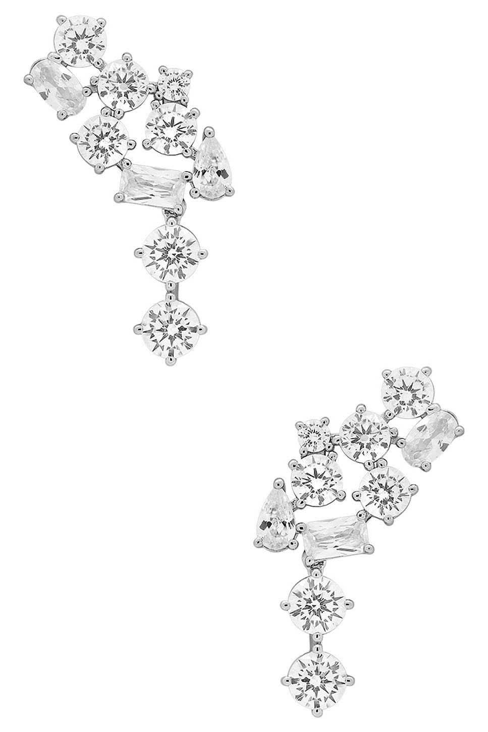 SHASHI Jacklyn Earring in Silver | REVOLVE