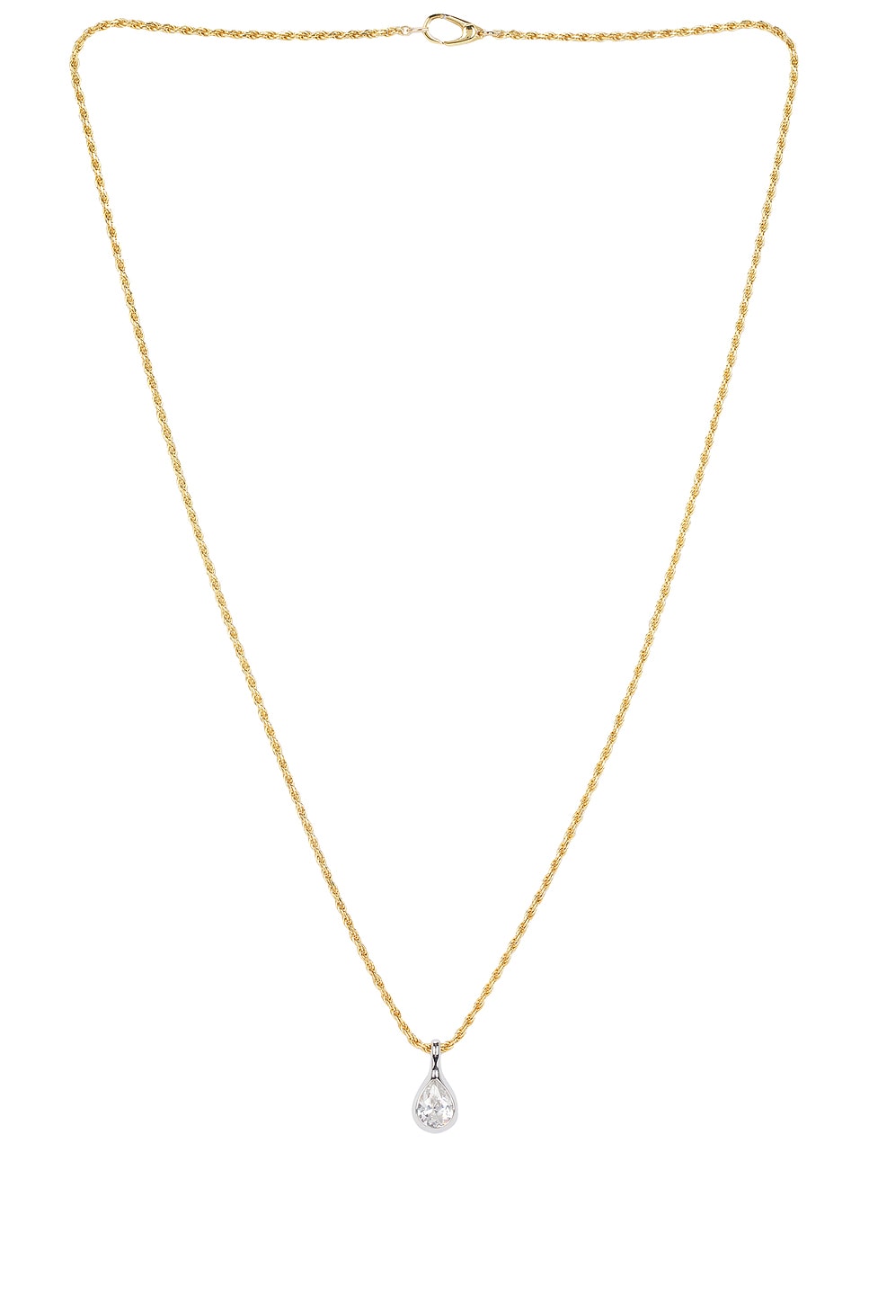 Pear Diamond Chain Necklace