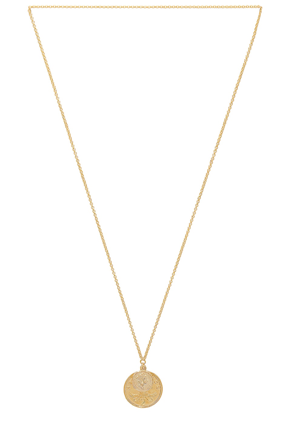 SHASHI Double Coin Necklace in Gold | REVOLVE