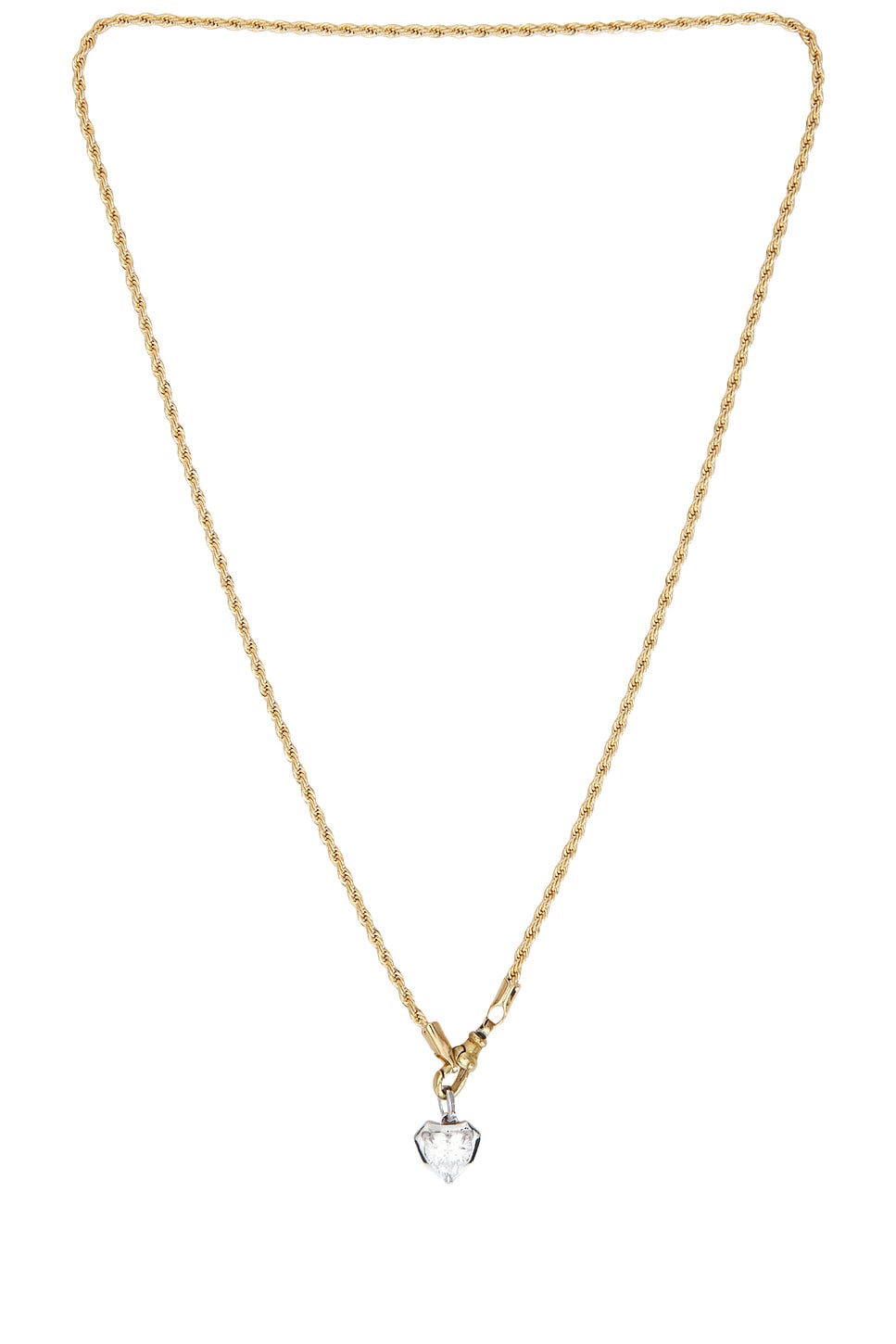 Heart Georgian Cut Pendant Necklace