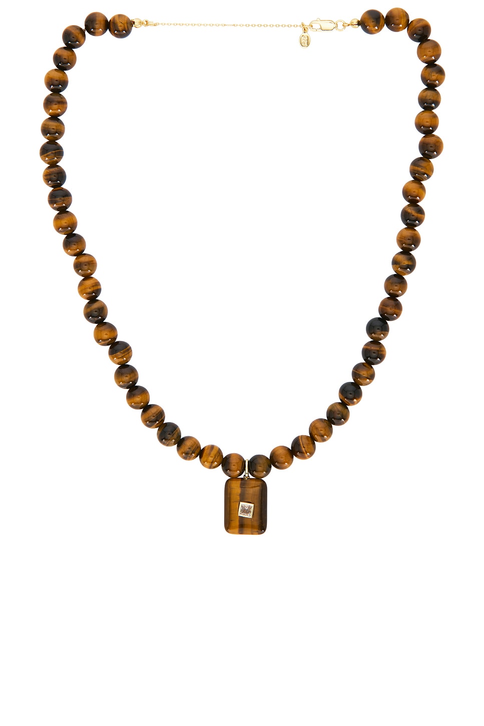 Gemstone Tiger Eye Pendant Necklace