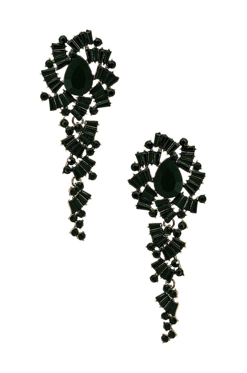 SHASHI Black Diamond Earring in Black | REVOLVE