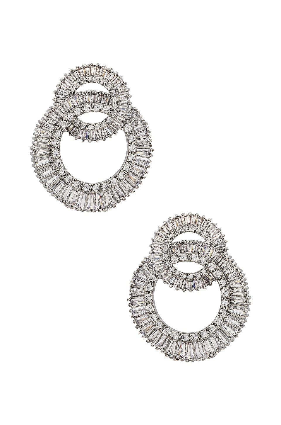 SHASHI Statement Earrings in Silver REVOLVE