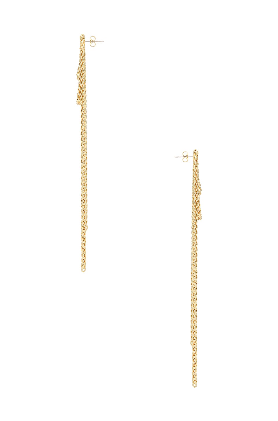 SHASHI Vroom Chain Earring in Gold