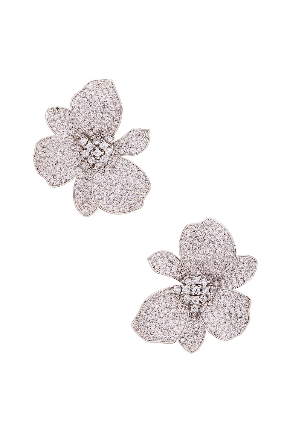 Bloom Earring  18k Gold White Flower Earring by SHASHI