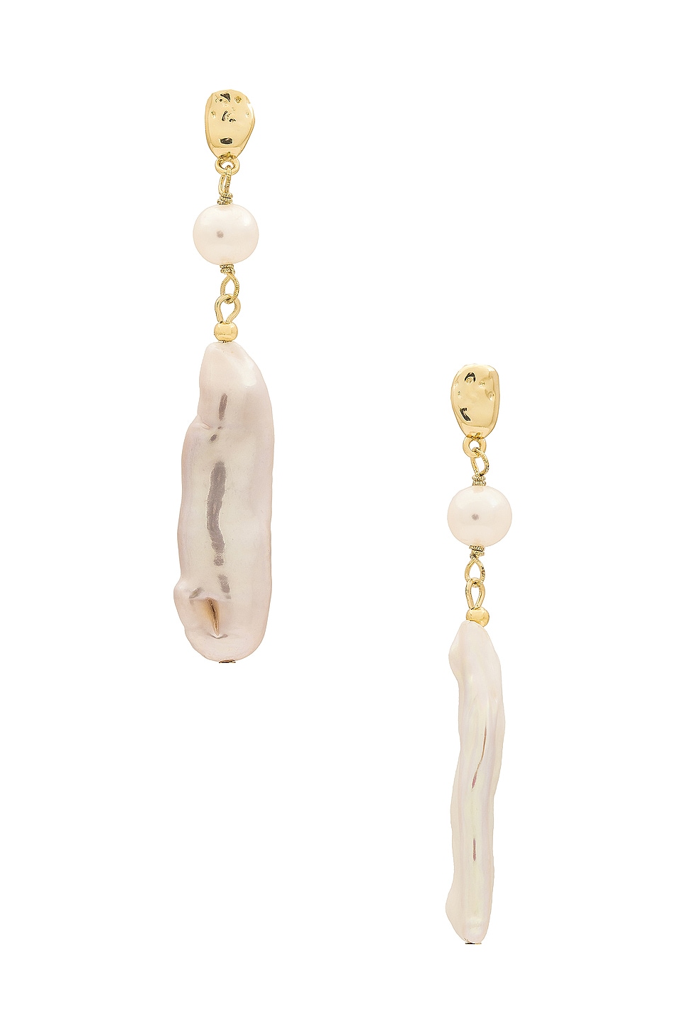 SHASHI Dasha Earring in Gold & Pearl | REVOLVE