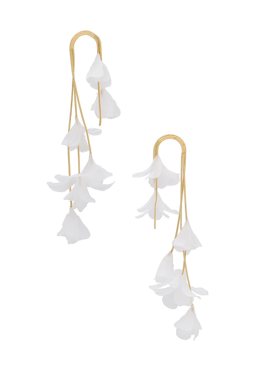 SHASHI Florence Multi Drop Earring in White & Gold