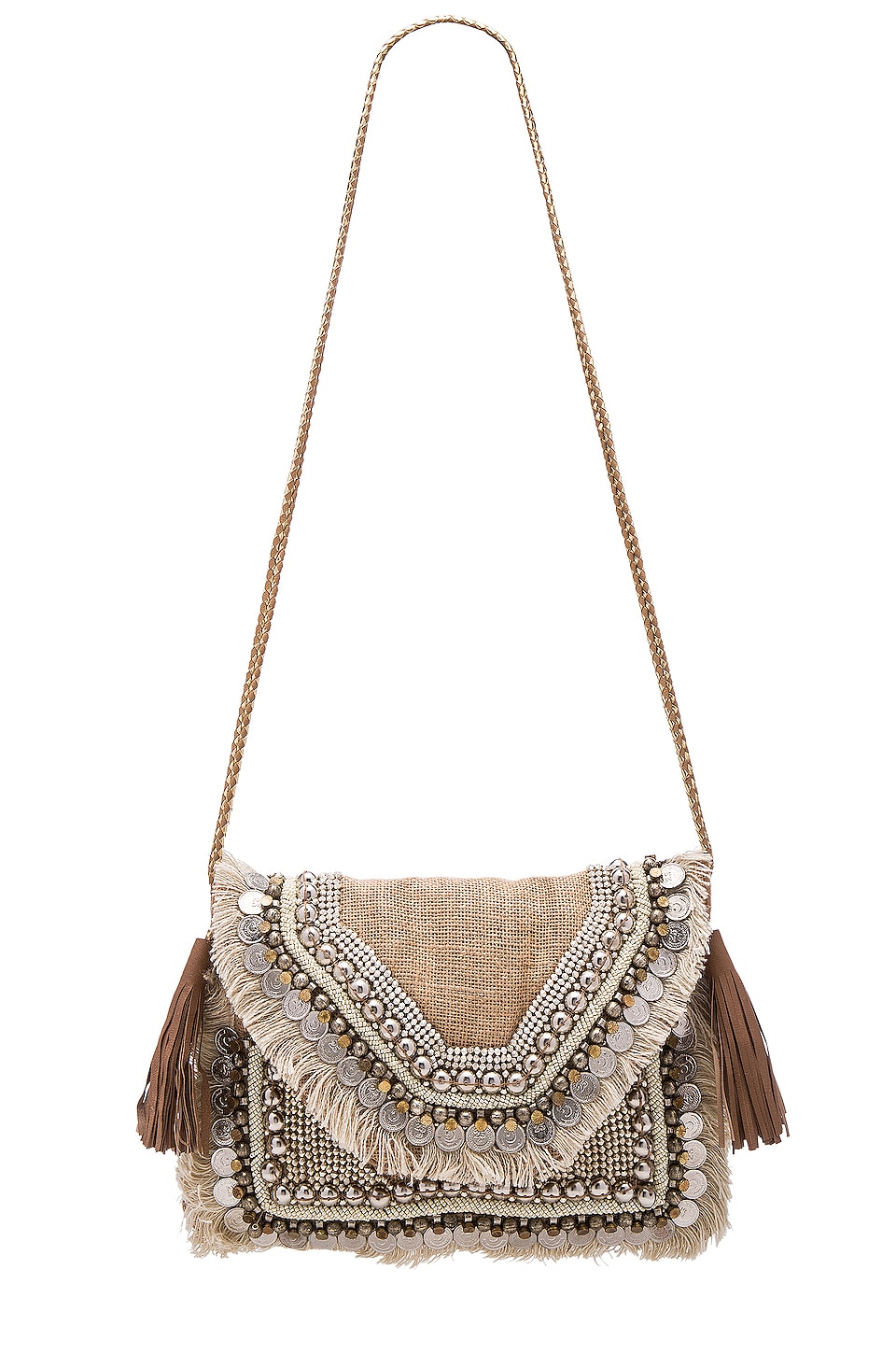 Shashi LEELA Clutch outlet in Natural